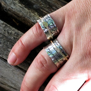 Juliet Spinner Ring in Sterling Silver and Gold image 4