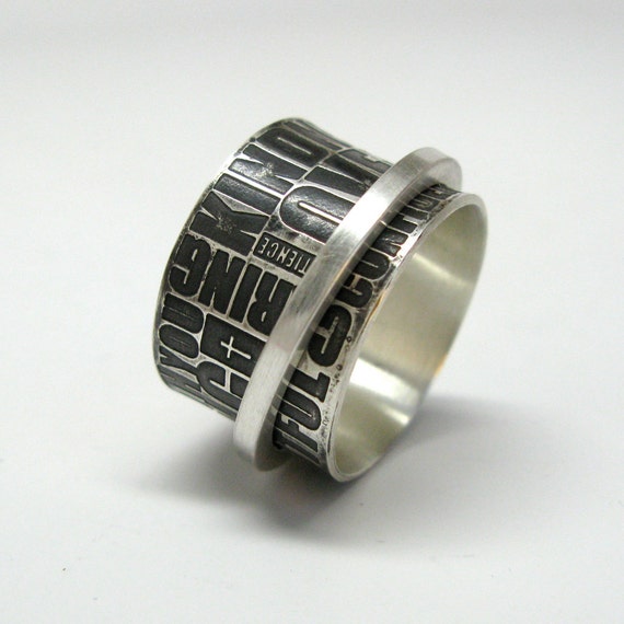 Christian Meditation Spinner Ring