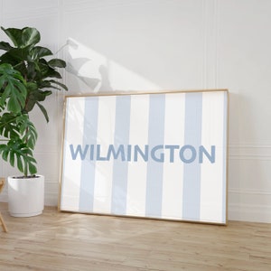 Preppy UNCW Wall Print Wilmington Decor for Dorm Wall Art College Apartment UNCW Seakhawks Prints UNCW Coastal Poster