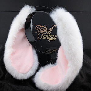 White Bunny Rabbit Ears - Floppy