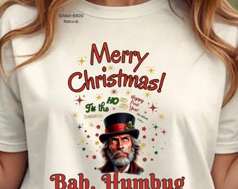 Bah Humbug Scrooge Christmas T-Shirt | A Christmas Carol | Scrooge Christmas T-shirt | Merry Christmas Unisex T-Shirt