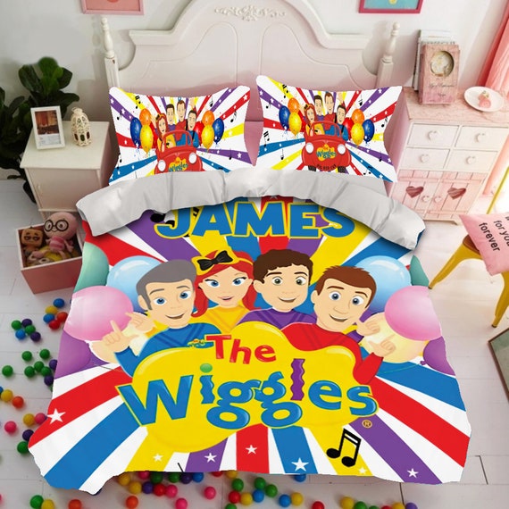 The Wiggles Bedding Set the Wiggles Quilt Fleece Blanket the Etsy