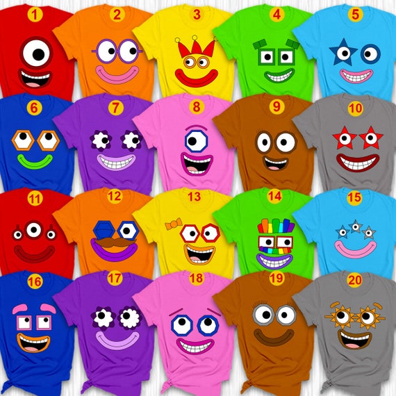 Numberblocks Character Halloween Costumes Number Blocks Etsy Hong Kong