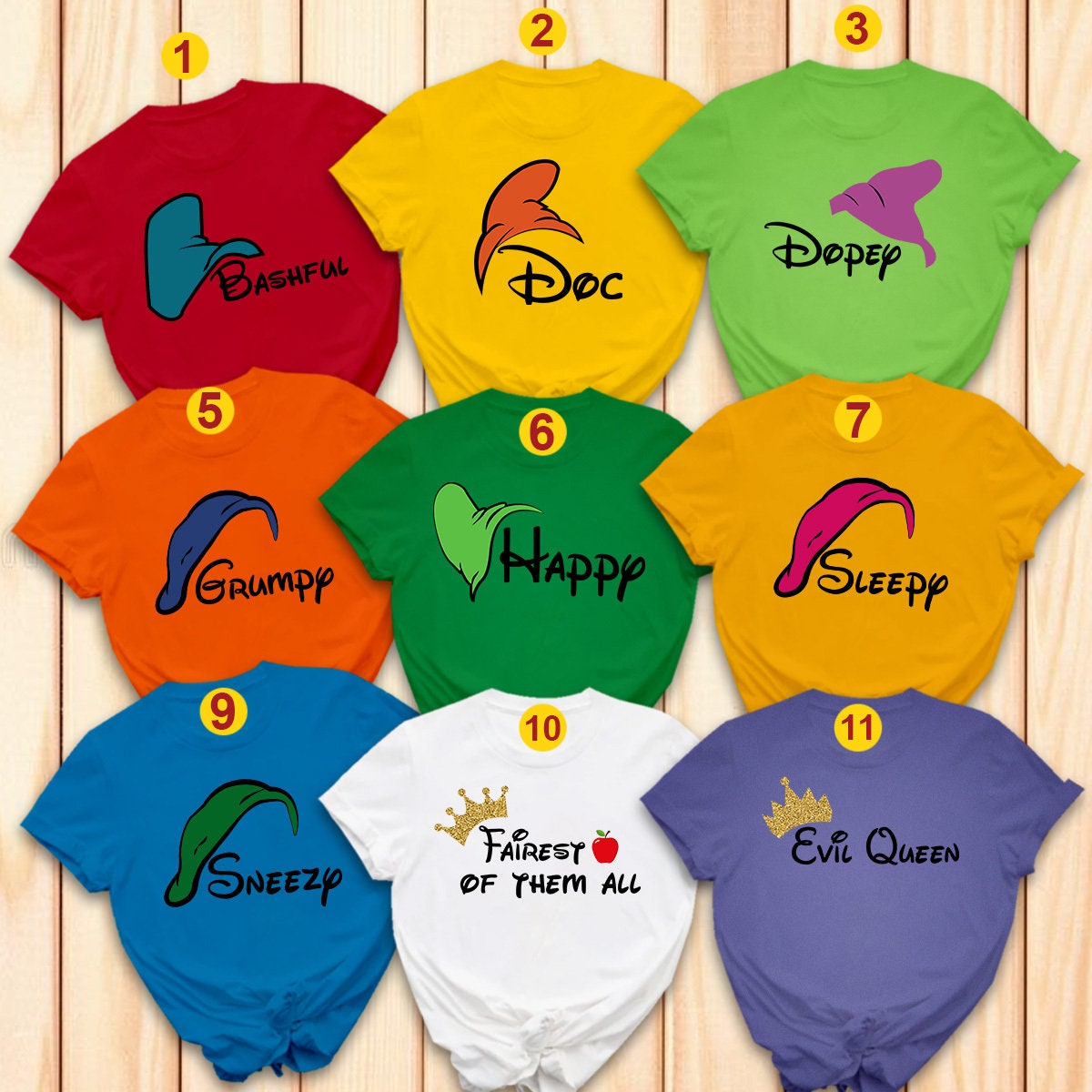 Discover 7 Dwarfs Halloween group Shirts