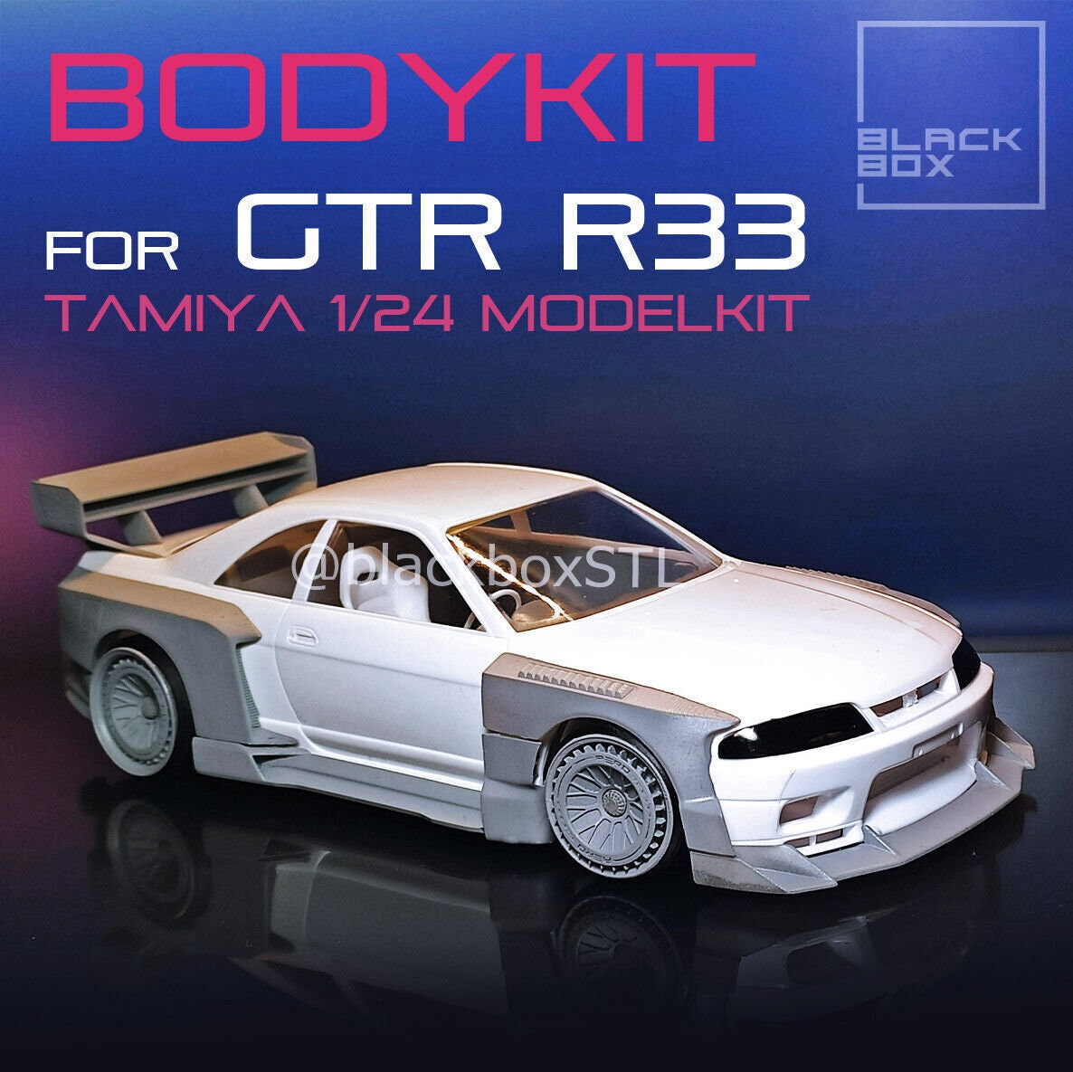 Nissan Skyline GT-R R33 Widebody Kit Resin Print UNPAINTED