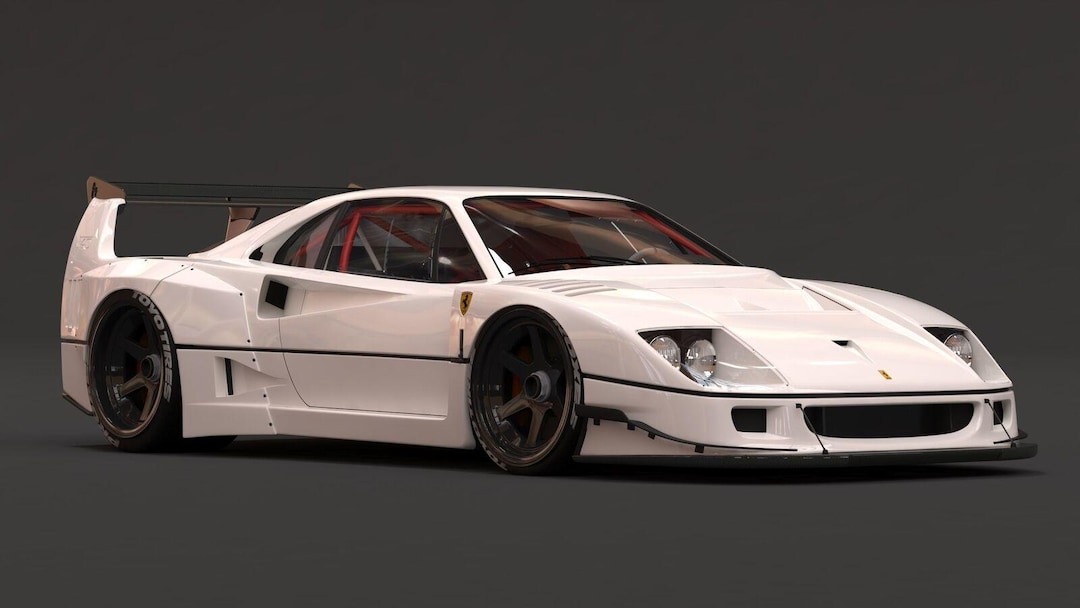 Ferrari F40 Liberty Walk LBWK Widebody Kit Resin Print Ferrari F40 Liberty Walk LBWK Widebody Kit Resin Print