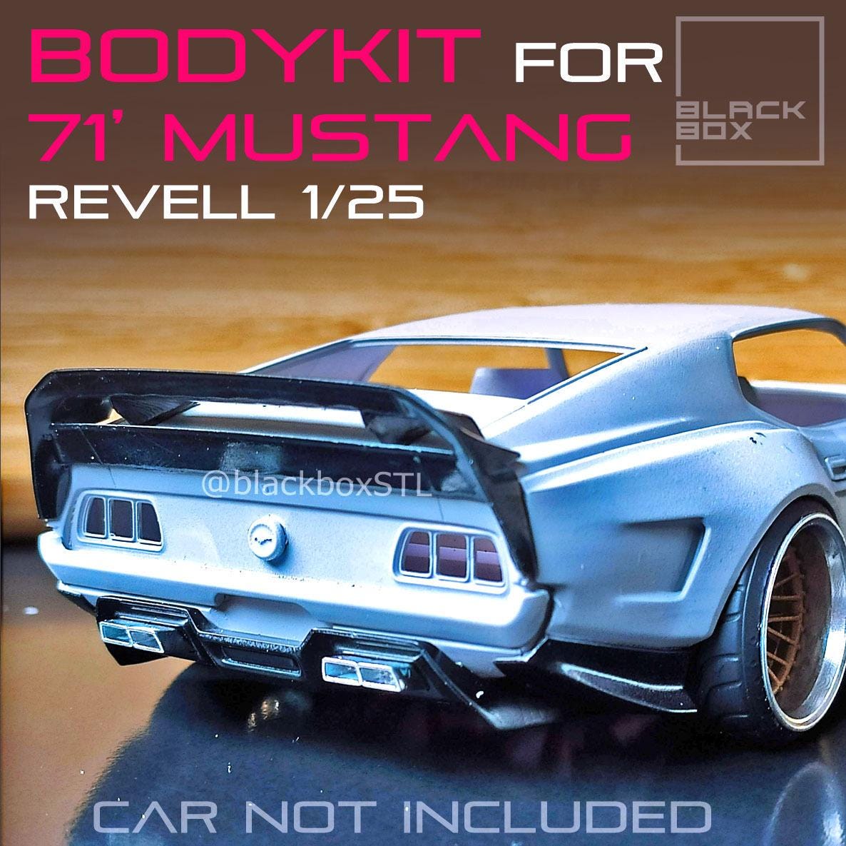 Ford Mustang 71 Widebody Kit 3d Printed Not Painted Etsy