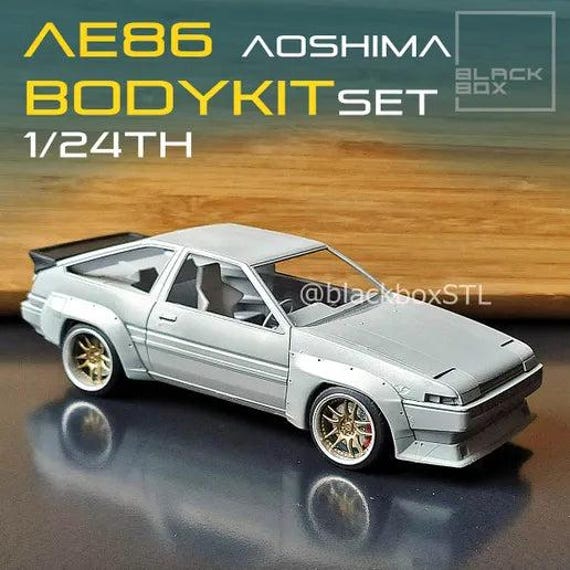 アオシマ 1/24 ae86 n2仕様 ２台セット アオシマ AE86 1/24 完成済みプラモデル ハチロク】アオシマ1/24
