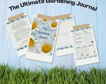 Gardening Journal: Plant Tracker, Yard Maintenance Log (PDF Download)