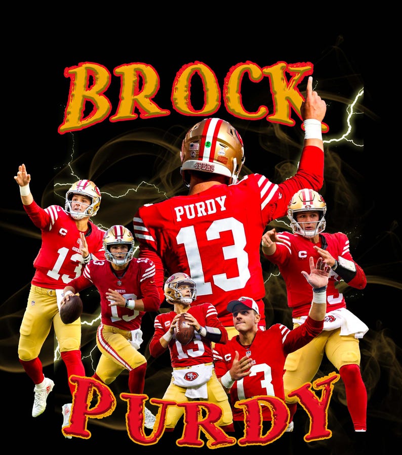 BROCK PURDY T Shirt Design PNG Instant Download 300 Dpi Png - Etsy