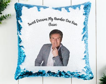 personalised Daniel O'Donnel Cushion MAGIC SEQUIN
