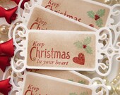Items similar to Christmas Gift Tags, Christmas Favors, Christmas