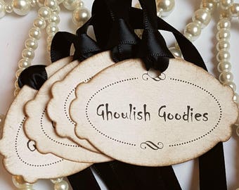 Halloween Tags, Halloween Wedding, Rustic Halloween, Candy Labels, Halloween Decorations,