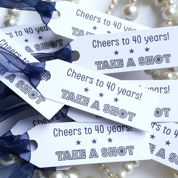 Alcohol favour tags, 40th birthday, 50th birthday, 30th birthday, Drink Favour Tags, Personalised Tags, Miniature Bottle Tags