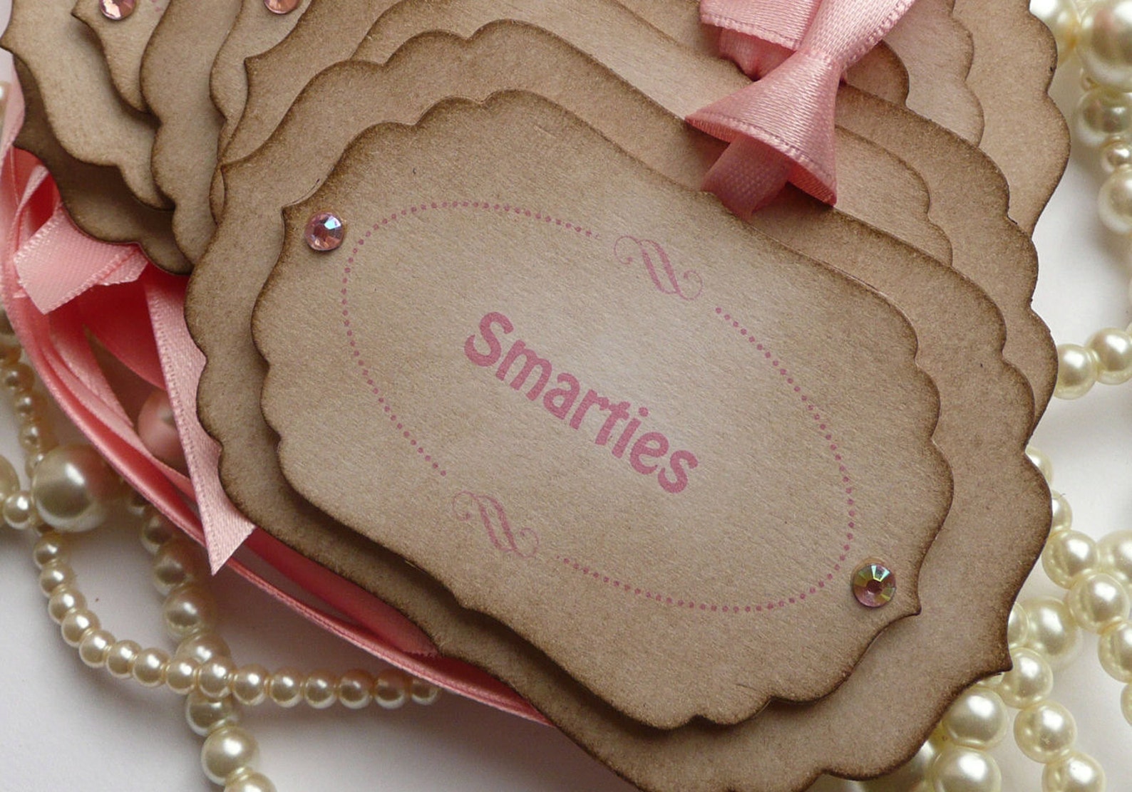 Candy Buffet Labels Pink Candy Buffet Custom Tags Etsy