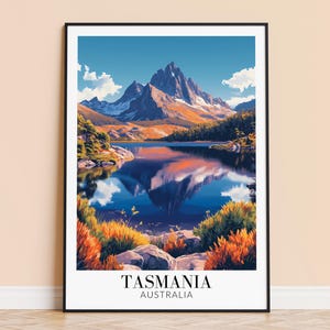 Tasmania Print – Australia Wall Art Poster, Tasmania Travel Print, Home Decor, Wedding & Housewarming Gift, Framed or Unframed, Personalised