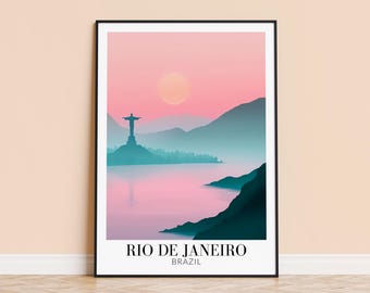 Rio de Janeiro Print – Brazil Travel Poster, Personalized Gift