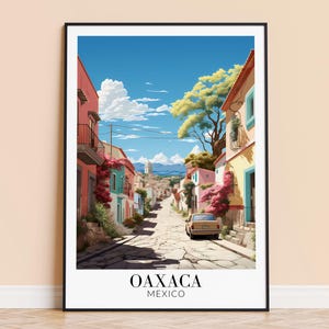 Oaxaca Print – Mexico Wall Art Poster, Oaxaca Mexico Print, Home Decor, Wedding & Housewarming Gift, Framed or Unframed, Personalised