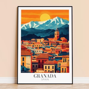 Granada Print - Granada Spain Travel Wall Hanging - Home Decoration - Gift for Art Lovers - Granada Wall Poster Art