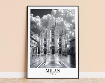 Milan Cathedral Print – Duomo di Milano, Italy Travel Poster