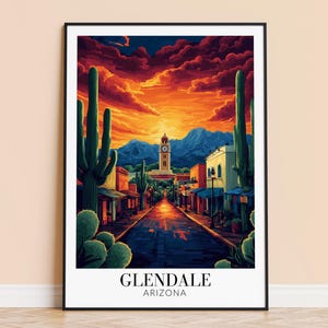 Glendale Print – Scotland Travel Wall Art, Glendale Poster, Framed or Unframed Home Decor, Wedding and Housewarming Gift, Personalised
