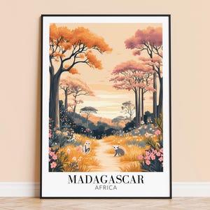 Madagascar Print – Madagascar Wall Art Poster, Africa Travel Print, Home Decor, Wedding Housewarming Gift, Framed or Unframed, Personalised