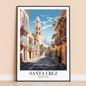 Santa Cruz Print – USA Wall Art Poster, California Coastal Print, Home Decor, Wedding & Housewarming Gift, Framed or Unframed, Personalised