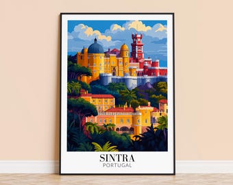 Sintra Portugal Travel Poster – Personalized Wall Art