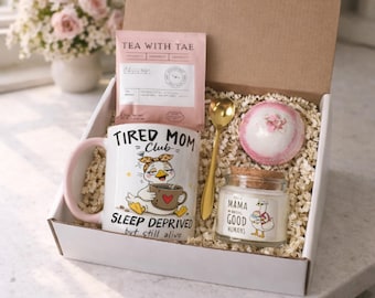 Muttertag Relax, Sip & Unwind Kerze, Tee, Becher Set