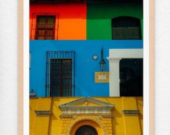 Antigua Guatemala wall art, Antigua Guatemala street photography home decor, Guatemala colorful streets travel photography print poster