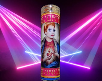 Heilige Bianca Del Rio Gebetskerze | Unparfümierte lustige LGBTQ+ Altar Dekoration