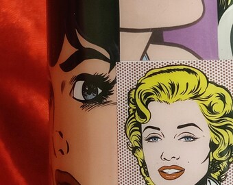 Pop Art Comic Buch Becher - Retro Grafik Collage Kunst Tasse