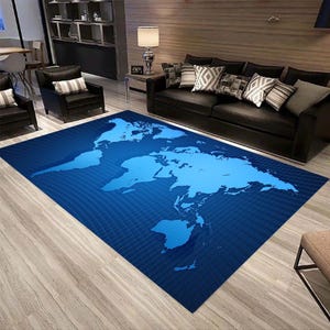 Large World Map,Carpets, Rug, Bedroom, Kids, Baby Play Crawling Mat, Area Rugs, Carpet for Living Room, Home Decorative Rug, Floor Rugs,Gift