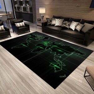 Large World Map,Carpets, Rug, Bedroom, Kids, Baby Play Crawling Mat, Area Rugs, Carpet for Living Room, Home Decorative Rug, Floor Rugs,Gift
