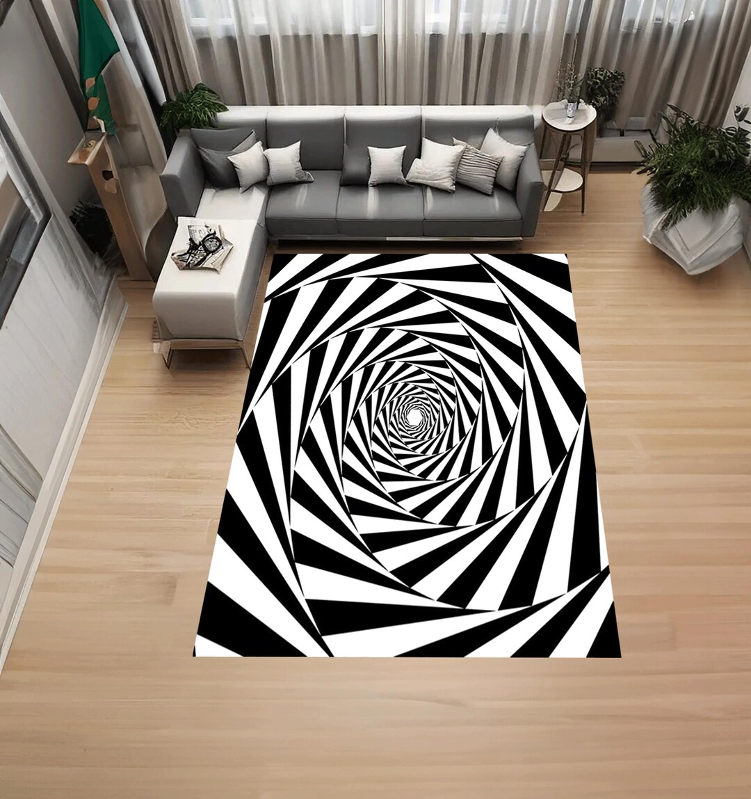 Optical İllusion Rug, İllusion Rug, Custom Rug, Colorful Rug,home Decor ...
