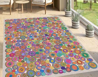 Azovia Tappeto Salotto Vintage E Astratto Pelo Corto - Tappeti - Foto 10