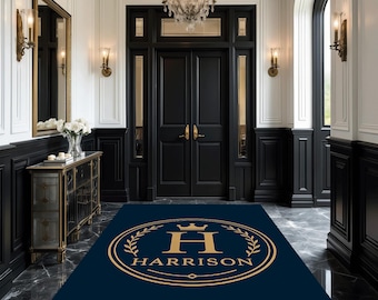 Entry Rug, Personalized Entryway Rug,family Name, Entrance Rug for ...