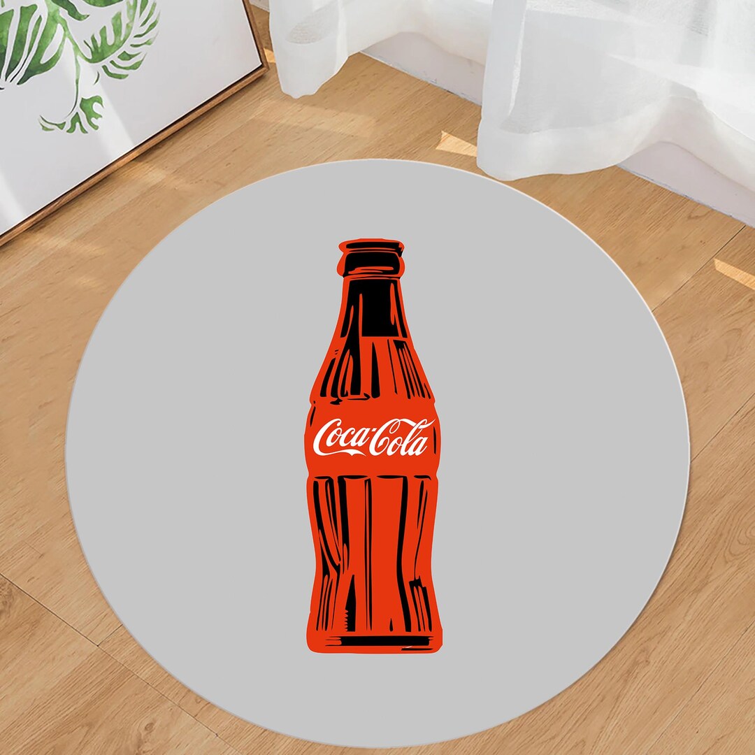 Coca Cola Round Rug Coca Cola Rug, Round Rug, Coke Rug, Coca Cola Retro, Custom Rug, Coca ...