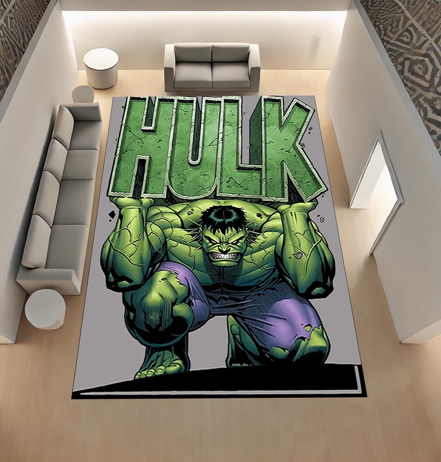 Hulk Rug - Etsy Canada