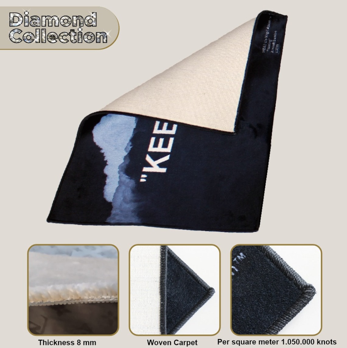 Classic Patterned, Black Horse, Collage, Retro, Aesthetic, Abstract Rug ...