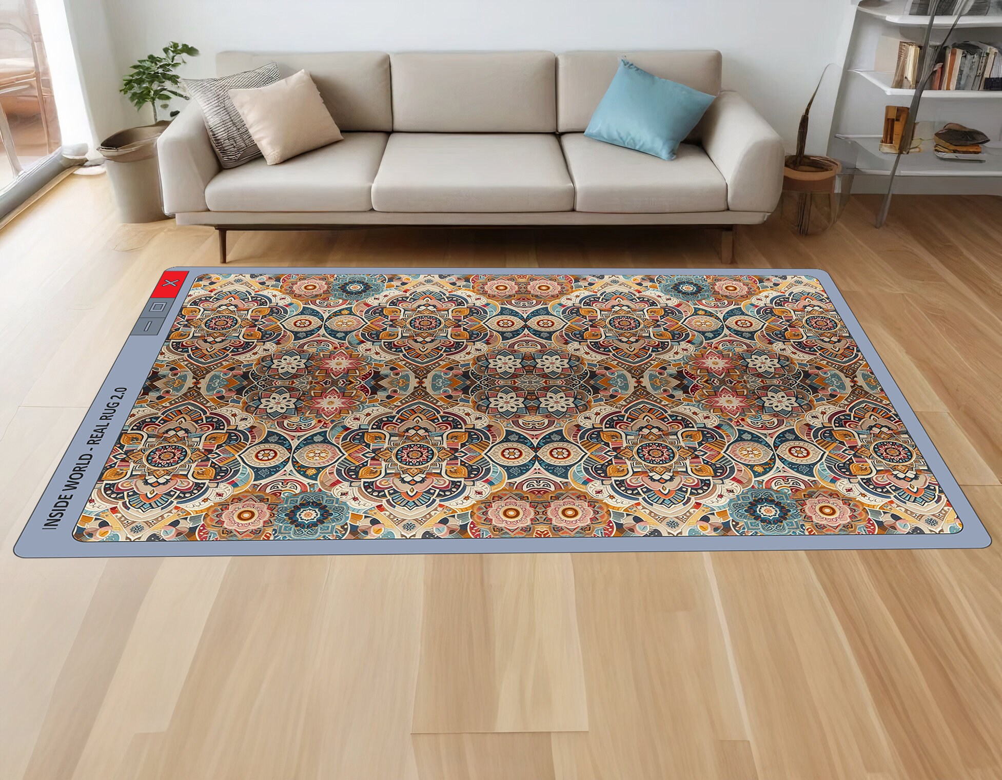 Desktop Rug Classic Looking Modern, Classic and PC Screen, Traditional, Living Room ...