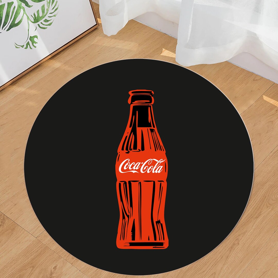 Coca Cola Round Rug Coca Cola Rug, Round Rug, Coke Rug, Coca Cola Retro, Custom Rug, Coca ...