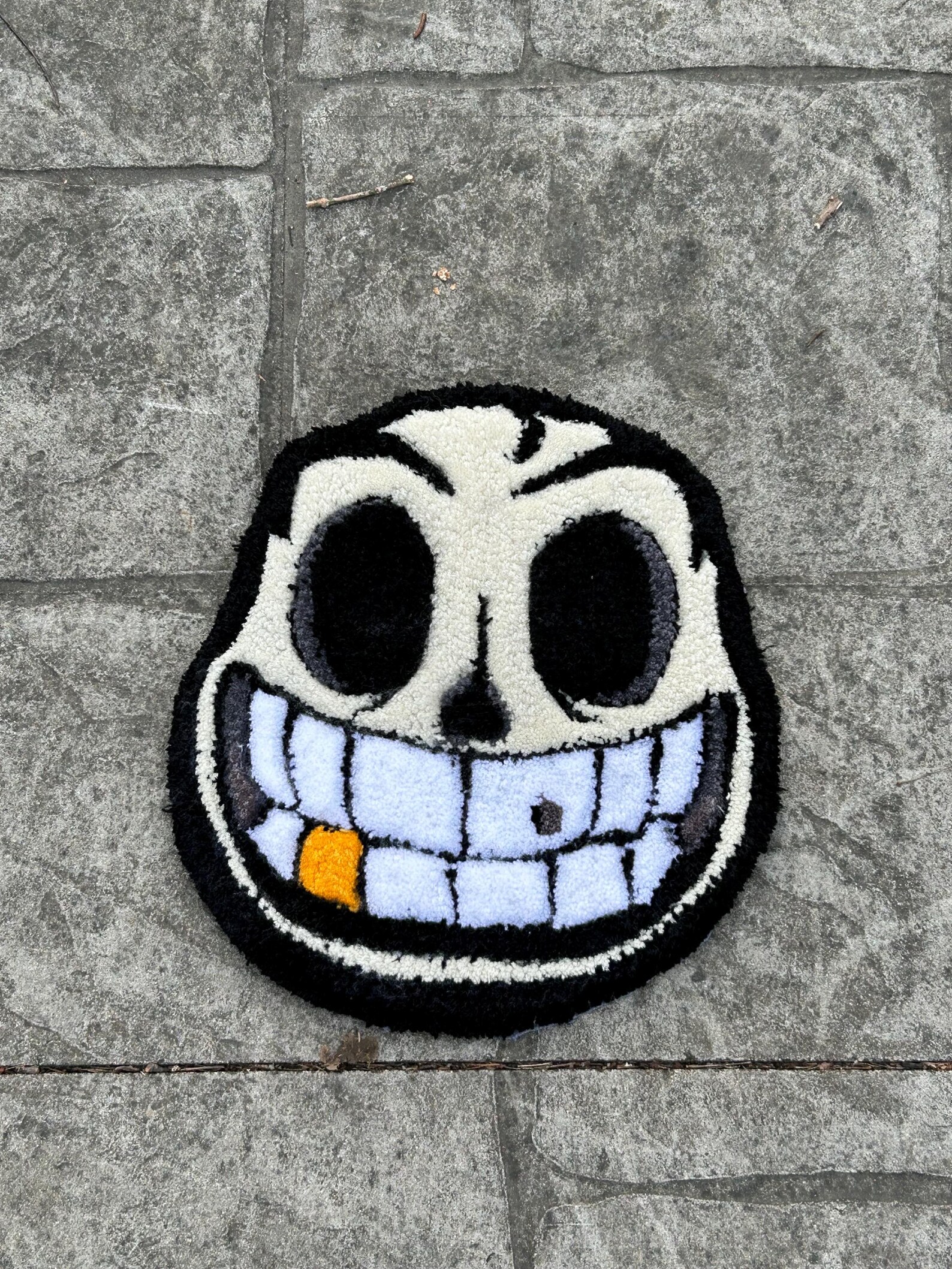 Gold Tooth Skeleton Rug - Etsy