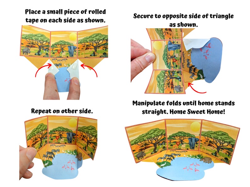 10 Printable Desk Pet Homes Habitats Desk Pet Reward Desk Etsy