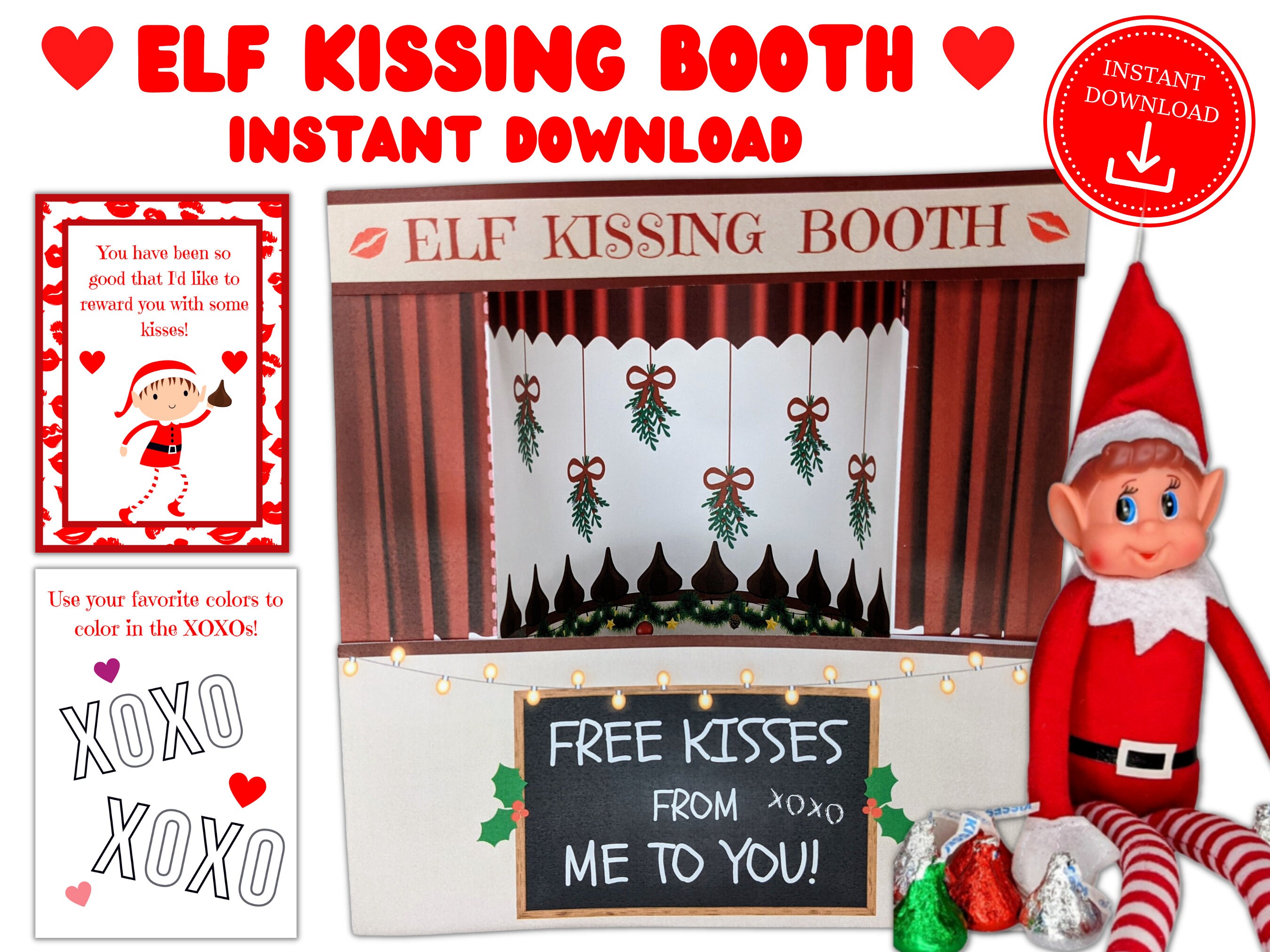 elf-printable-kissing-booth-printable-elf-props-printable-elf-accessories-elf-kit-printable