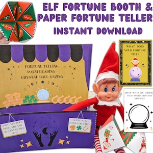 Elf Printable Fortune Telling Booth - Printable Elf Props, Printable Elf Accessories, Printable Elf Kit, Elf Christmas, Elf Games, Cootie