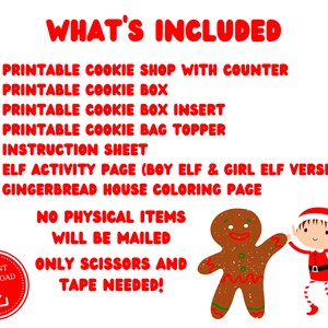 Elf Printable Cookie Shop - Printable Elf Props, Printable Elf ...
