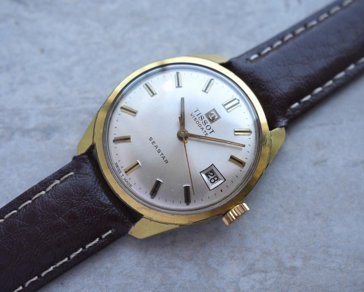 TISSOT ティソ　 ヴィンテージ　シースター　ジャンク　70年代 70s Vintage Watch – TISSOT