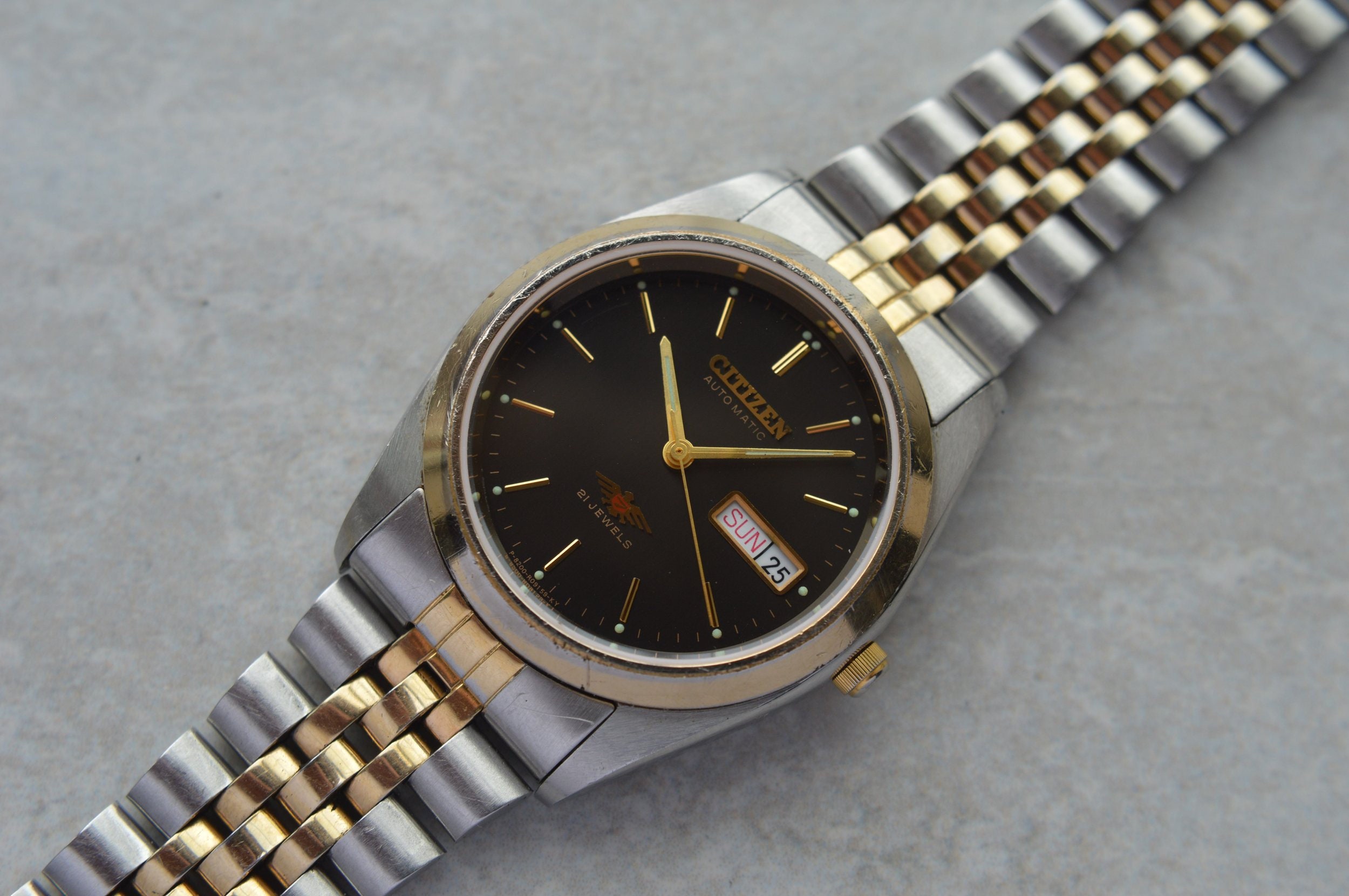 Citizen automatic 21 jewels eagle 7 price sales