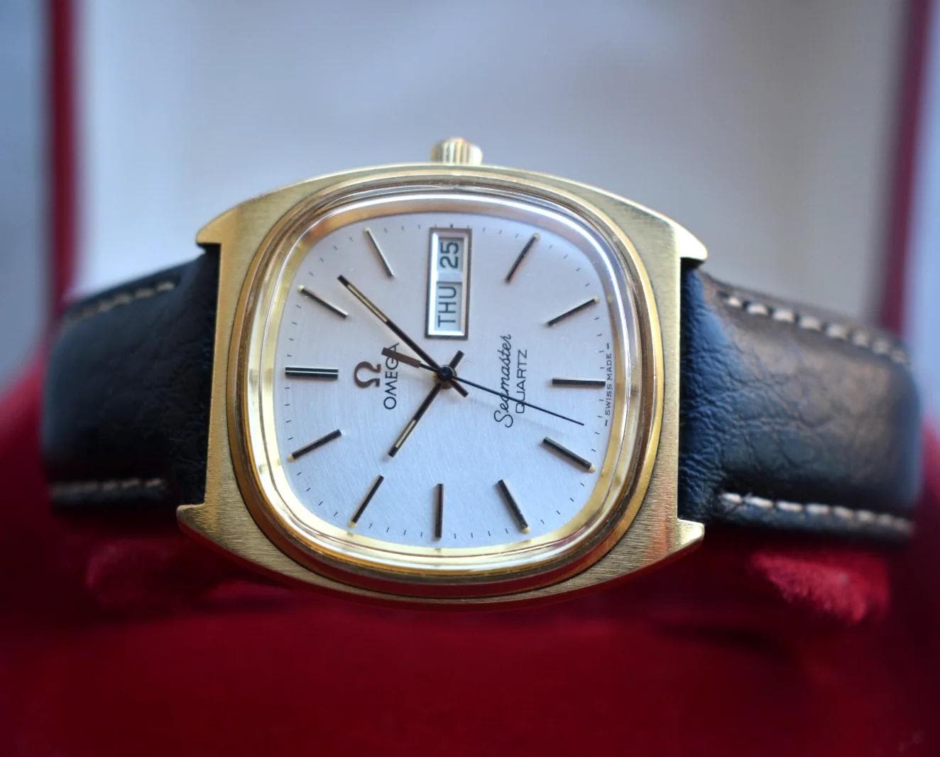 Omega Seamaster Tv Dial - Etsy OMEGA 1976 Seamaster quartz TV Screen